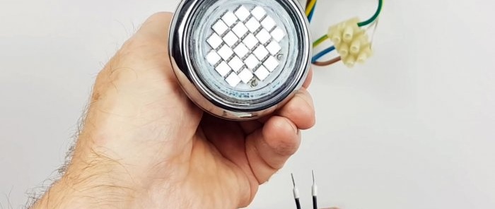 Как да премахнете блясъка на изключена LED лампа