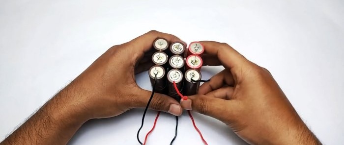 Cara membuat bateri Li-ion 12 V daripada bateri komputer riba dan paip PVC