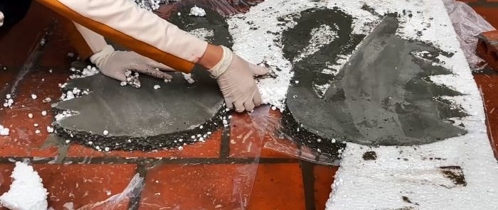 Jak zrobić stół tarasowy z cementowymi łabędziami