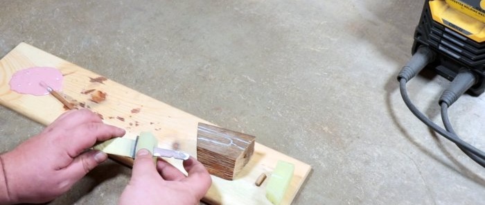 Sådan laver du et glødende knivskaft af epoxy og træ