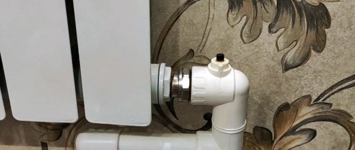 Kā apturēt noplūdi apkures radiatora krāna PP kātā