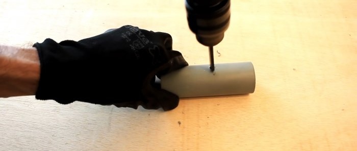 Homemade powerful drill with a milling base