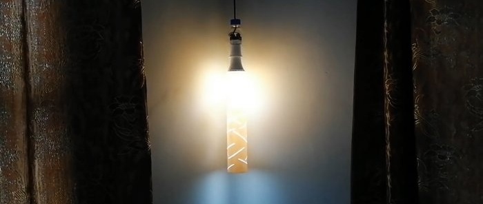Wie man aus PVC-Rohren eine Gartenlampe herstellt