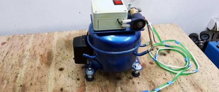 How to make a powerful desalinizer from a refrigerator compressor