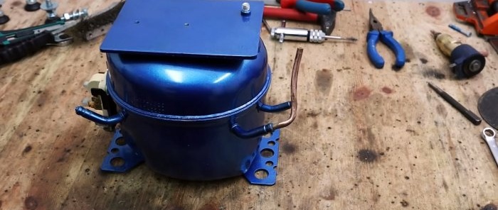 How to make a powerful desalinizer from a refrigerator compressor