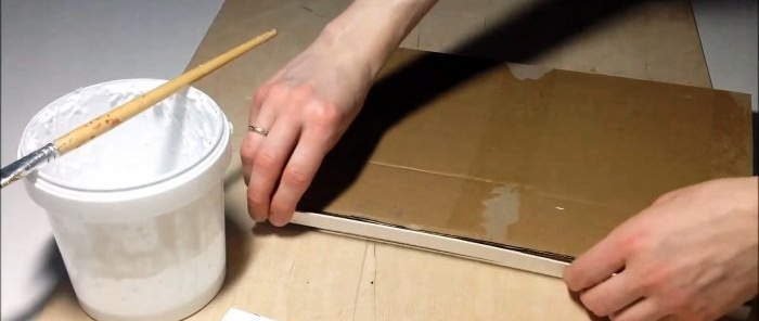 Kaip pasidaryti spintelės lentyną iš kartono