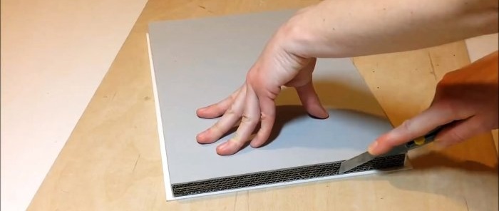 Hoe maak je een kastplank van karton?