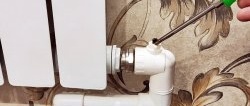 How to stop a leak in the PP stem of a heating radiator tap