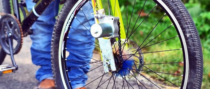 Hoe je een fiets ombouwt naar een elektrische fiets met een starter in plaats van een motor