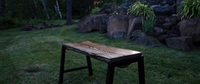 Jak zrobić ławkę z bali w nowoczesnym stylu rustykalnym