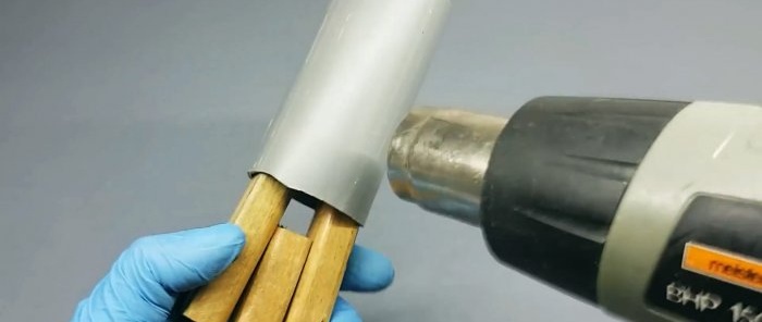 Hogyan készítsünk érintőlámpát egy műhely számára PVC-csőből