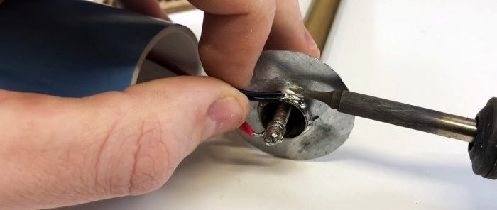 How to make a soldering iron from glow plugs