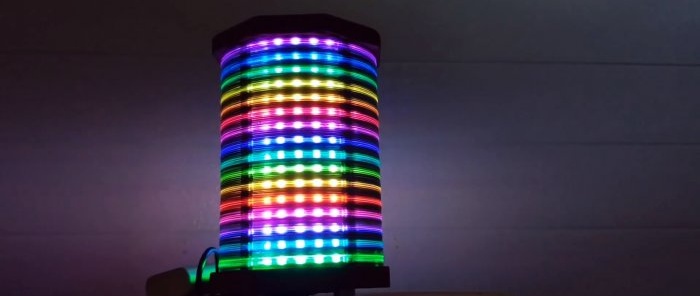 Ako vyrobiť lampu z CD diskov ovládaných smartfónom