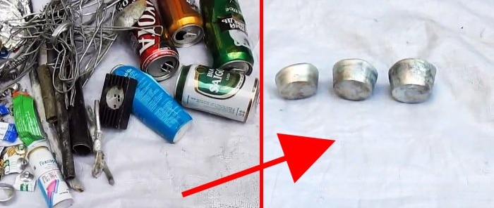 How to melt aluminum cans into ingots and how much you can earn from it