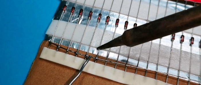 Jak vyrobit solární baterii z diod