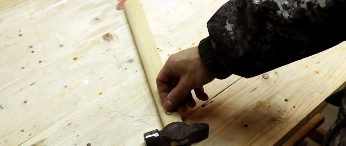 How to secure a handle without a wedge and other secrets of a hammer