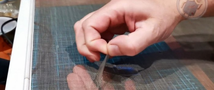 Como selar uma rede mosquiteira com rapidez e precisão