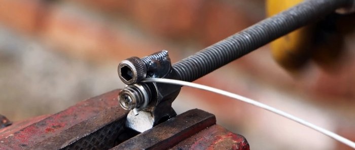 How to make a device for winding springs from nuts and bolts
