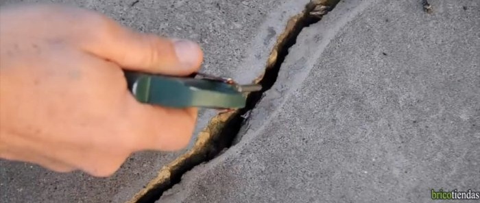 Hvordan reparere en betongsprekker i en vegg eller gulv