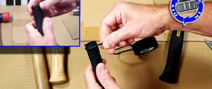 Instruments turēsies rokā kā cimds, ja izveidosiet vienkāršu pretslīdes tinumu