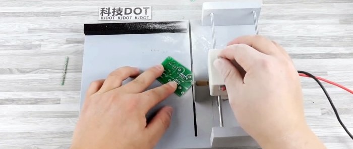 Mini devre kartı kesme makinası nasıl yapılır