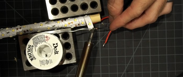Cum să faci o lampă rotundă de 12 V dintr-o bandă LED pentru orice nevoie
