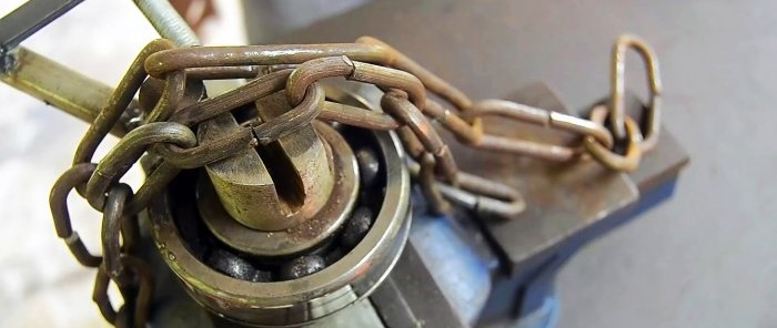 Cómo hacer una máquina para fabricar cadenas a partir de un rodamiento grande