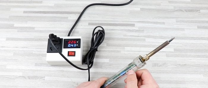 How to make an electrical extension cord with an ammeter and voltmeter