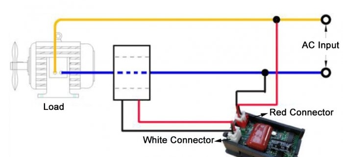 แผนภาพการเชื่อมต่อสำหรับแอมมิเตอร์และโวลต์มิเตอร์