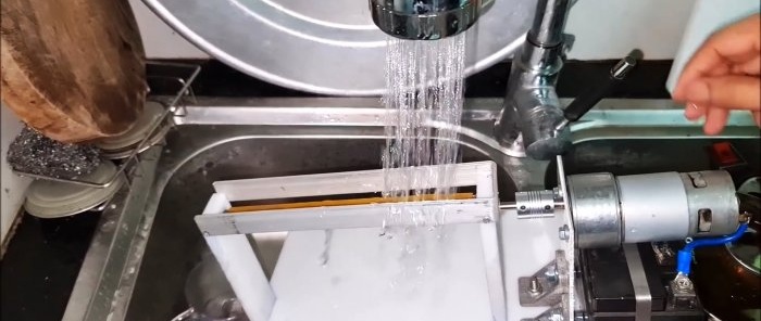 Cara membuat mesin untuk membersihkan telur puyuh