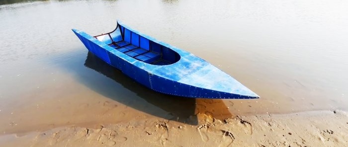 Hogyan készítsünk keretes csónakot műanyag hordókból