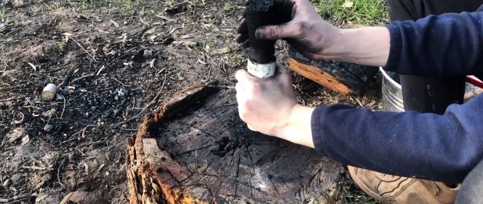 Лесен начин за приготвяне на брикети от въглища