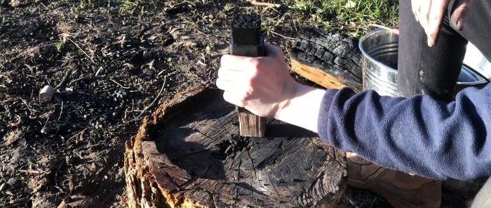 Una forma sencilla de hacer briquetas de carbón.