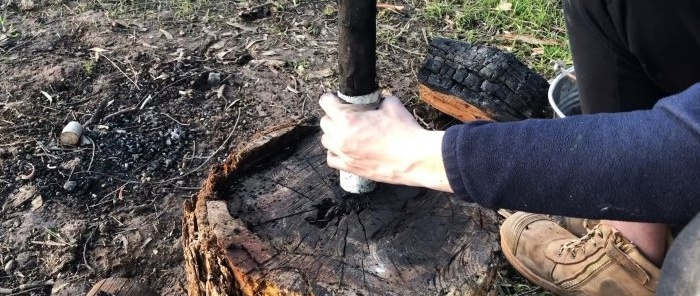Uma maneira simples de fazer briquetes de carvão