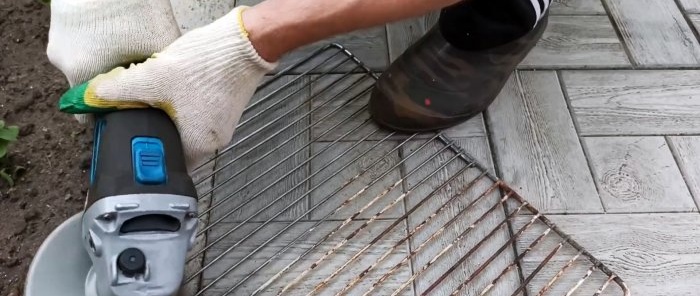 How to make a light grill out of an old refrigerator grill