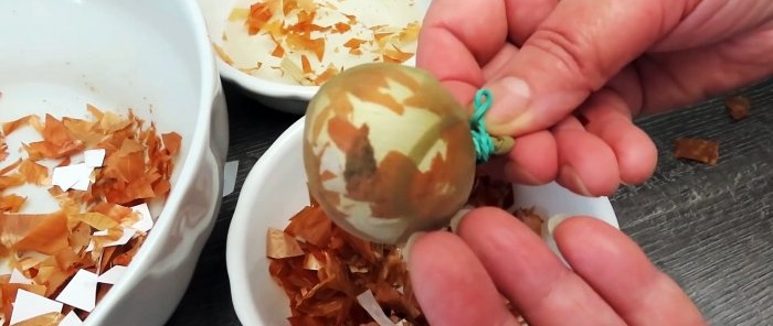 Marble dyeing egg para sa Easter step by step recipe