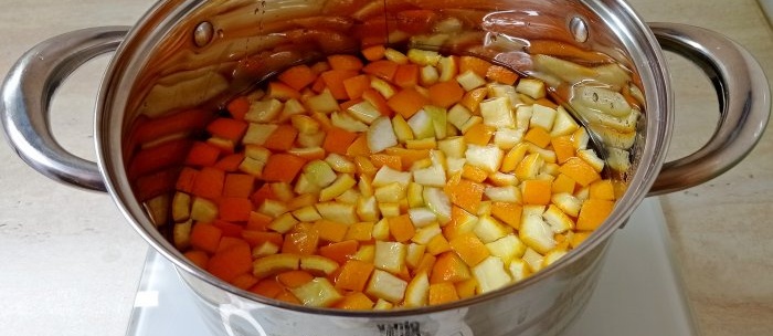 Com preparar la pell de taronja confitada