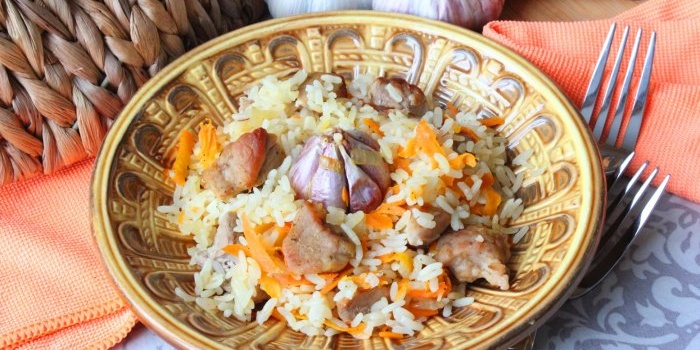 pilaf ขี้เกียจในถุงอบ