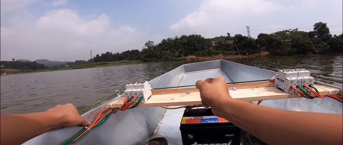 Jak zrobić łódź napędzaną powietrzem z 8 silnikami elektrycznymi małej mocy