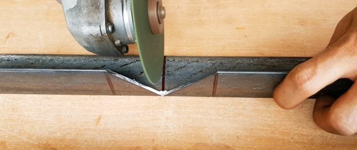 How to make a right angle from a corner without welding