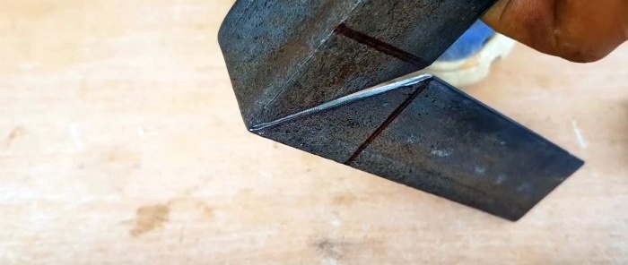How to make a right angle from a corner without welding