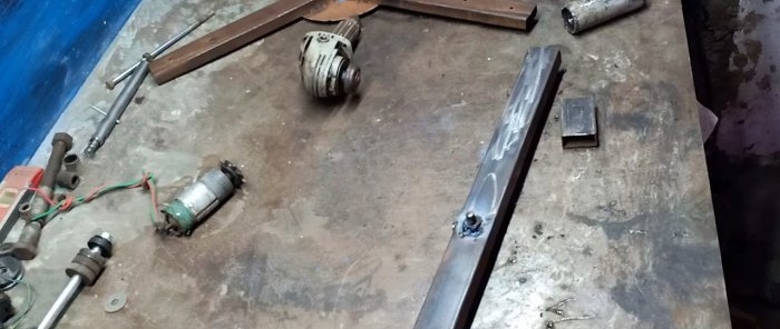 Como fazer um gerador eólico a partir de uma caixa de engrenagens de moedor e outros lixos