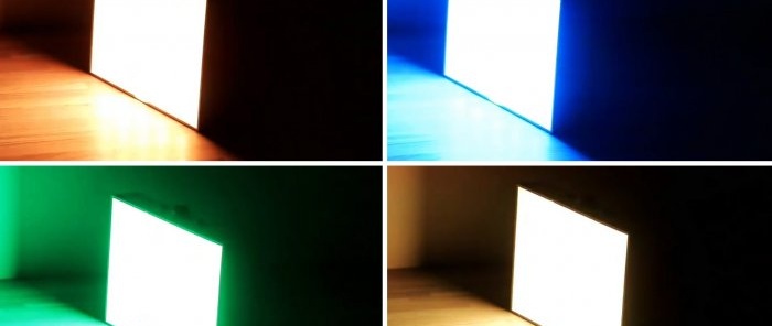 LED installation of multi-colored lighting effects without do-it-yourself programming