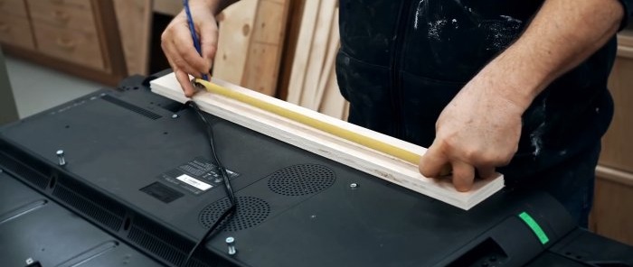 Come realizzare un supporto a parete per una TV di grandi dimensioni con installazione semplice