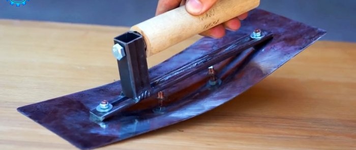How to Make an Adjustable Trowel for Curved Places