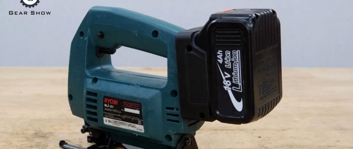 How to convert a corded jigsaw into a cordless one