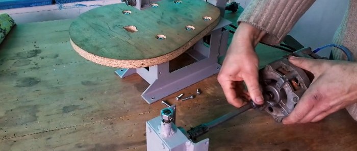 How to make a jigsaw from a washing machine motor