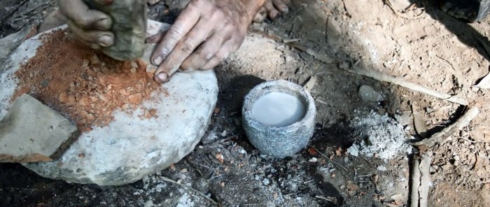 How to make ash cement