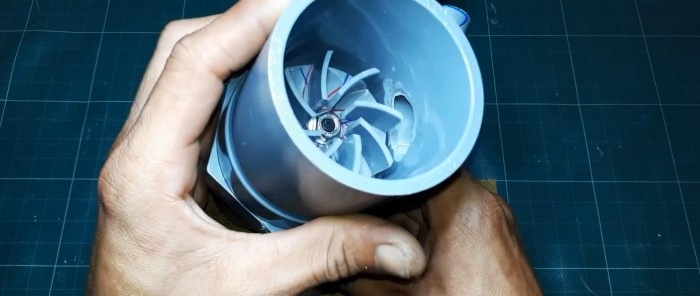 How to make a powerful submersible pump from PVC pipes