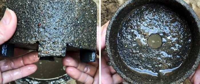 How to make cement pots for houseplants easily and at almost no cost